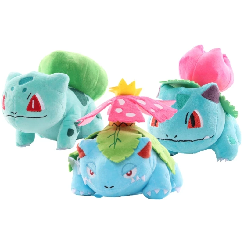 Pokemon Bulbasaur style collection Plush Toy Figure Venusaur Ivysaur Stuffed Cute Cartoon Doll Toy Peluche Plush Gift for Kid