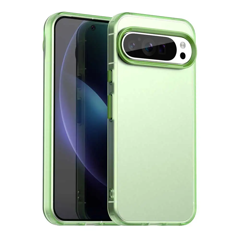 Translucent Candy Silicone Phone Case with Camera Lens Protection and Full Cover Bumper
