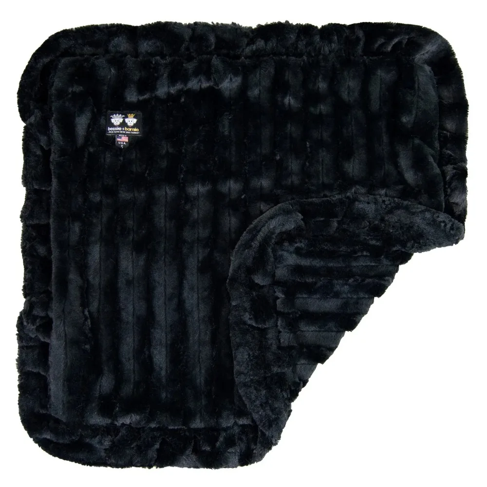 

Black Puma Luxury Ultra Plush Faux Fur Pet/ Dog Reversible Blanket (Multiple Sizes)
