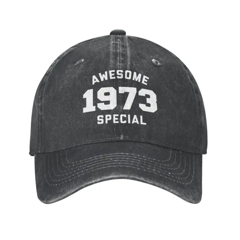 

Fashion Cotton Funny Birthday Gifts Awesome Special 1973 Baseball Cap for Men Women Adjustable Dad Hat Sports