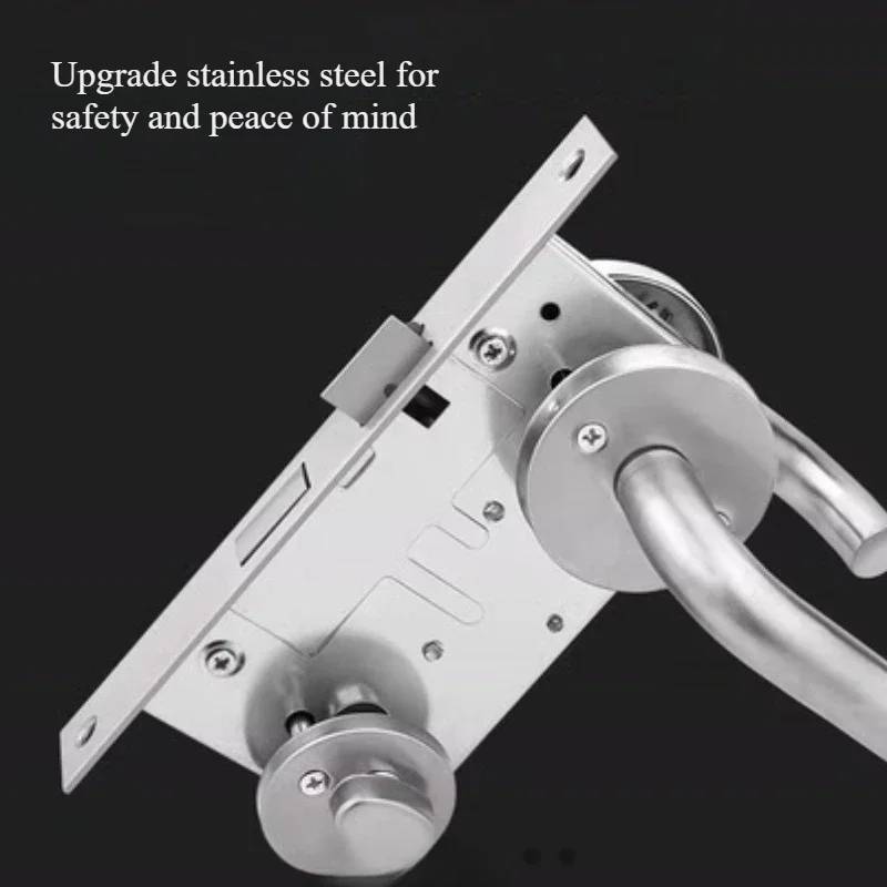 Fire Resistant Door Lock Universal Stainless Steel Lock Complete Set Of Fire Safety Channel Door Core Escape Sliding Door Lock