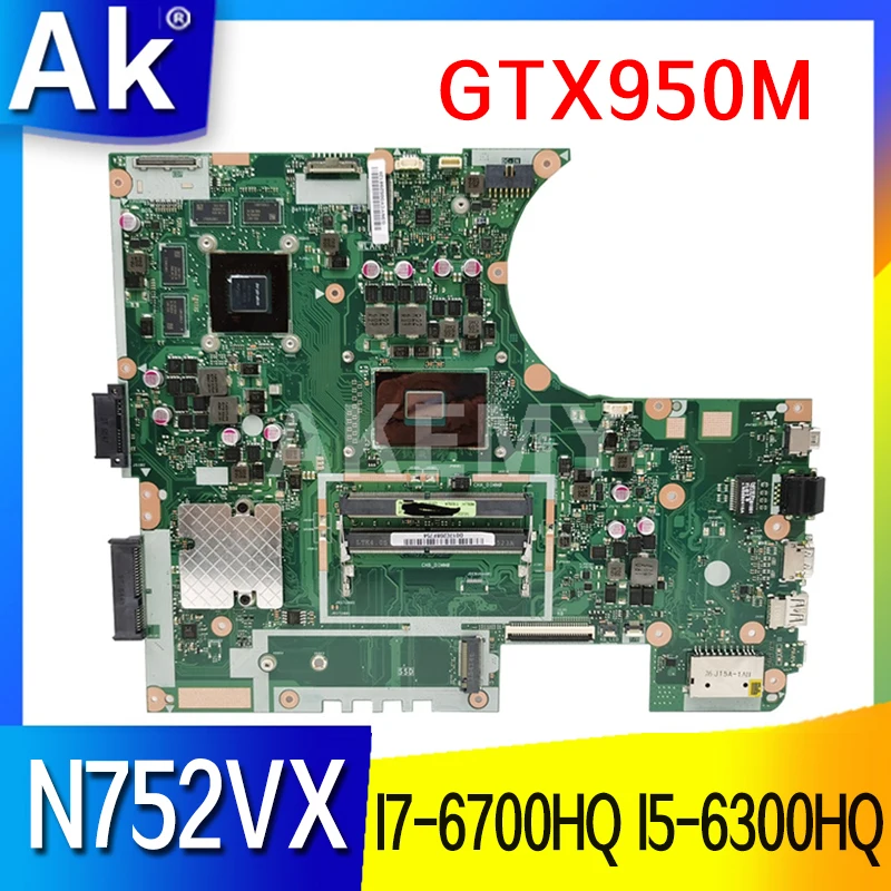 N752vx Motherboard I76700hq I56300hq Cpu Gtx950m Gpu Mainboard For