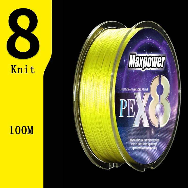 Braided Fishing Line 8 Strands Red Fishing Line Pe Fishing Line Ygk Pe Yellow 100m