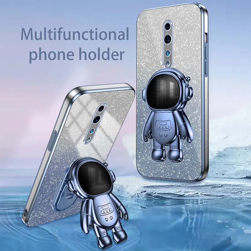 Luxury Cute Glitter Electroplated TPU Soft Case with Kickstand