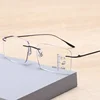 Hot Anti-blue Progressive Multifocal Reading Glasses With Case Frameless Elderly Eyewear Men Protable Presbyopic Glasses Women 1