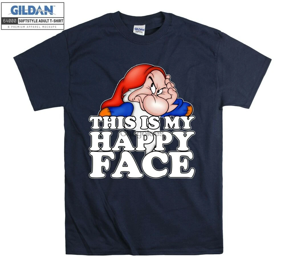 Футболка-тоут с карликом Grumpy забавная мультяшная футболка для мужчин и женщин