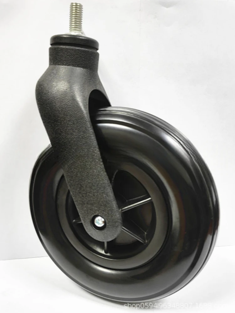 8-inch wheelchair front wheel set PU solid wheel electric wheelchair handcart four-wheel wheels Wheelchair Accessories