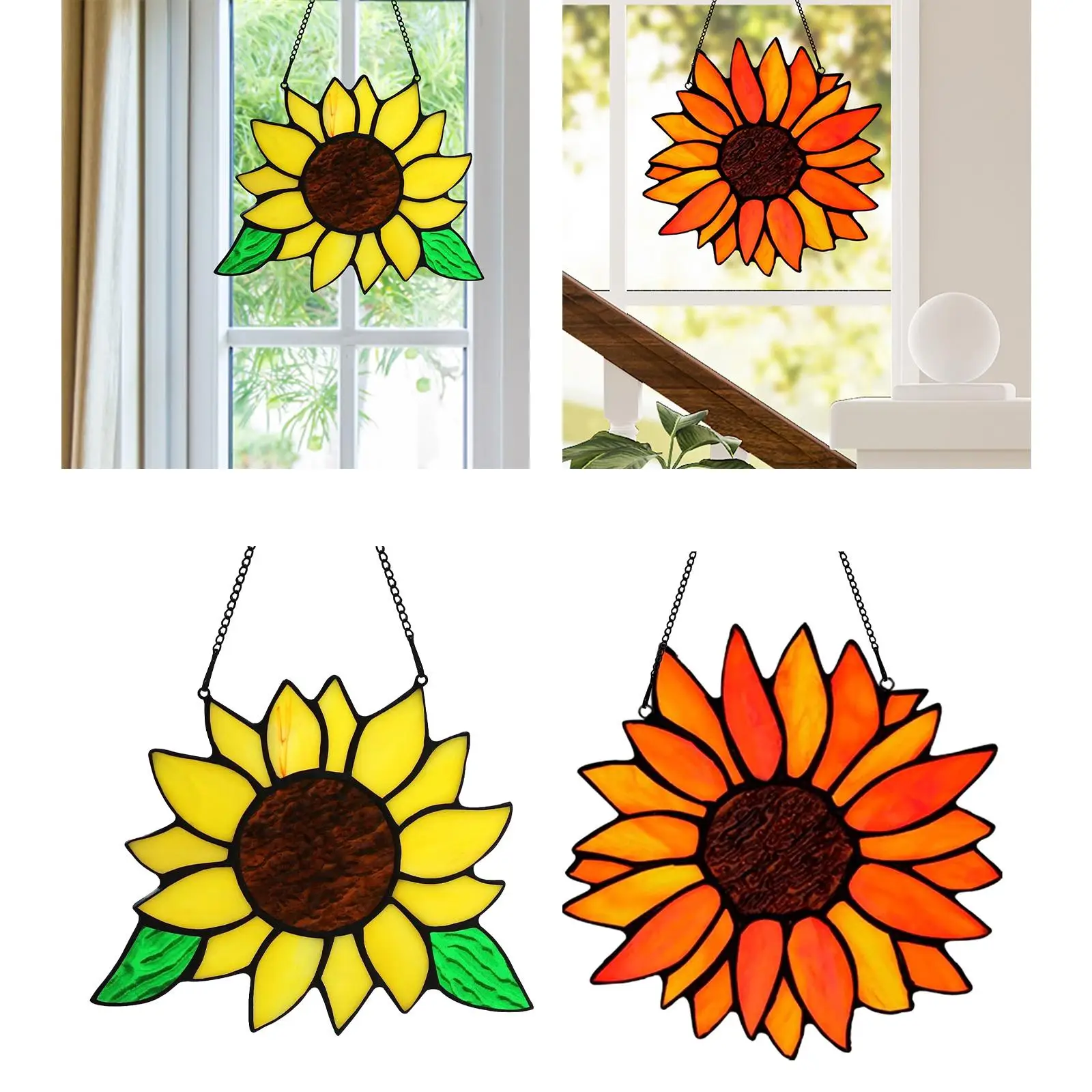 Window Hanging Plant Decor Hangers Art Decoration Acrylic Pendant Ornament for Kitchen Home Farmhouse Outdoor Plant Lovers