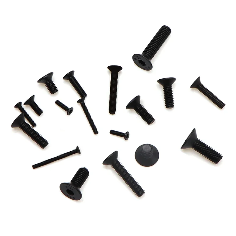 Hex Socket Screws Flat Head Allen Bolts 20pcs Assorted Sizes M2 M3 M4 M5