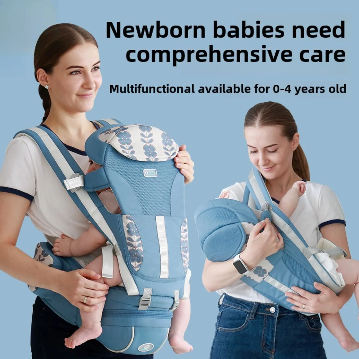 Baby Bags Baby Carrier Sling Infant Bag Babies Carrier Blet Waist Stool Blackout Breathable Backpack for Newborn Side Carry Wrap