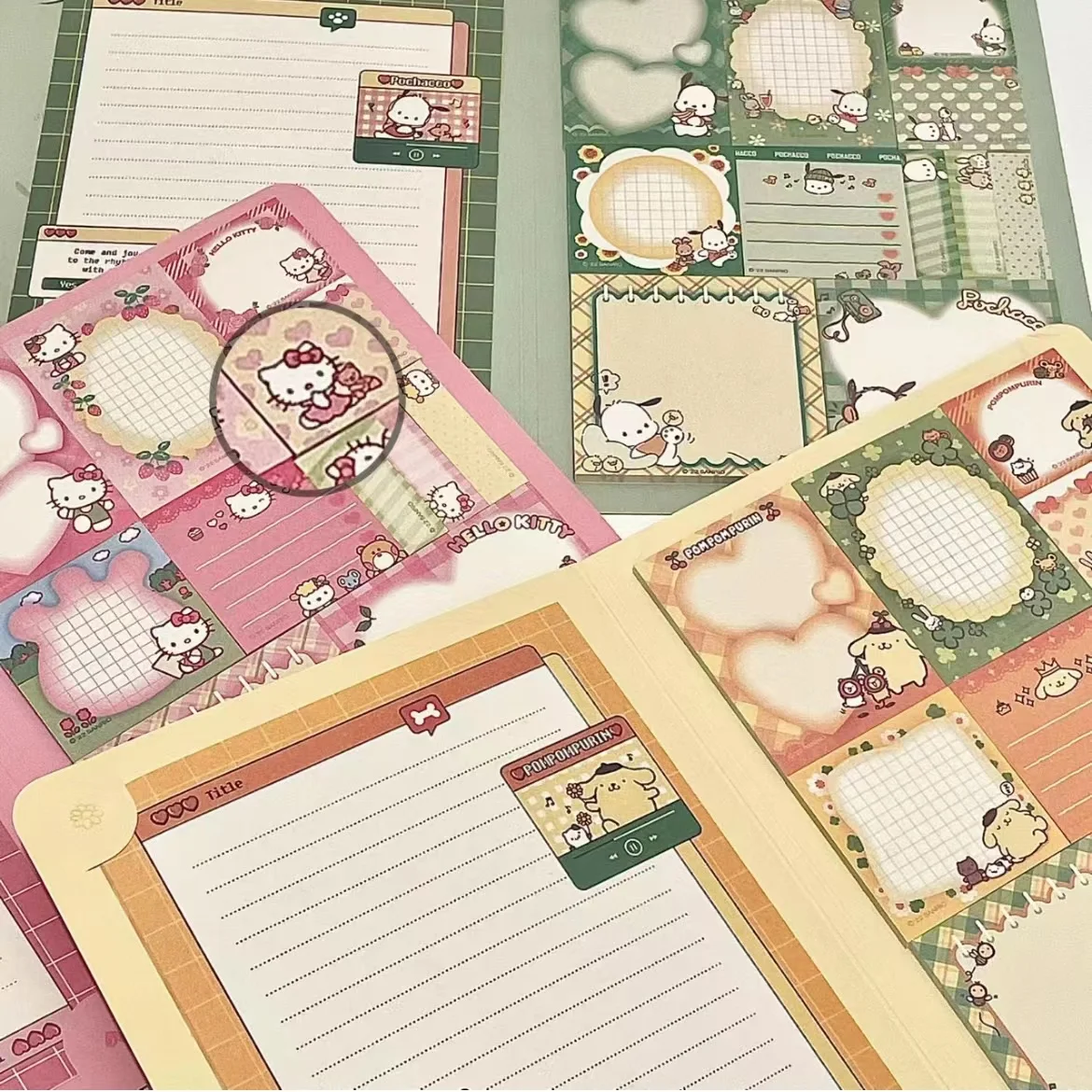 Note Book Kawaii Convenience Book Mymelody Kuromi Cinnamoroll Note Book Cute Paste Notepad Student Office Stationery