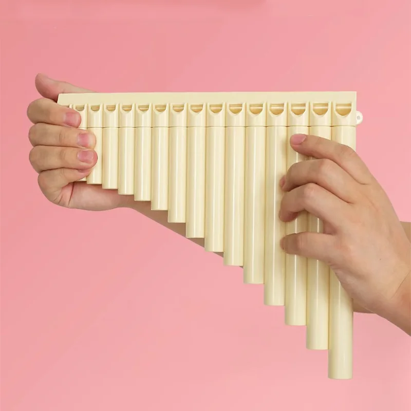 Pan Flute 18 Pipes Instrument Key of C For Student Beginners With Carrying Bag User Manual