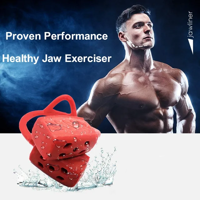 Jawline Exercise Ball Food-Grade Silica Gel Jaw Exerciser Muscle Trainer  Ball