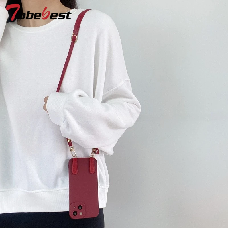 Versatile Crossbody Lanyard Handheld Wrist Strap Silicone Case
