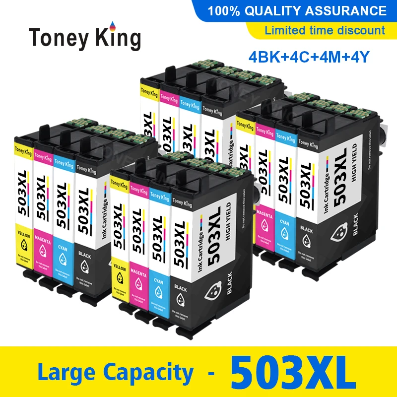 Cartuccia Di Inchiostro Toney King Premium Per Epson 503 T503 Xl Per Epson Xp-5200 Xp-5205 Wrokforce Wf-2960 Wf-2965 Cartuccia Di Inchiostro Per Stamp