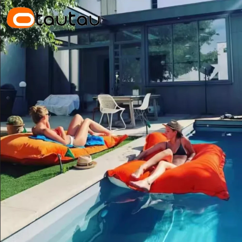 OTAUTAU Outdoor Bean Bag Pillowsac Cover Beach Swim Pool Floats Lounger Bed DD034 No Filler Need To Buy Filler By Yourself