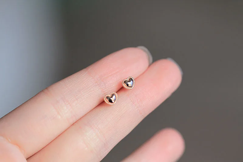 925 כסף מחט מים אגל זירקון מצופה זהב עגילי פשוט טמפרמנט אור יוקרה תכשיטי אבזרים