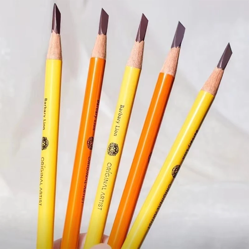 

Hard Microblading Eyebrow Pen Waterproof Permanent Makeup Eye Brow Definer Enhancers Pencil Natural Henna Eyebrow Tattoo Tint