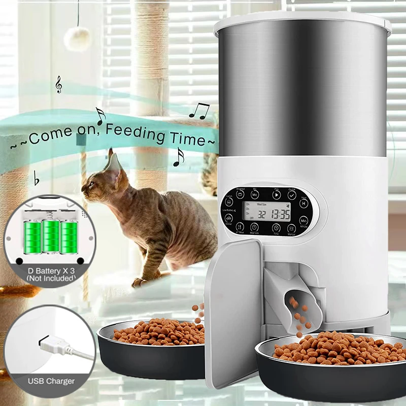 Cat Timing Feeder Smart APP Cat Feeder With Double Meal Pet Dog Food