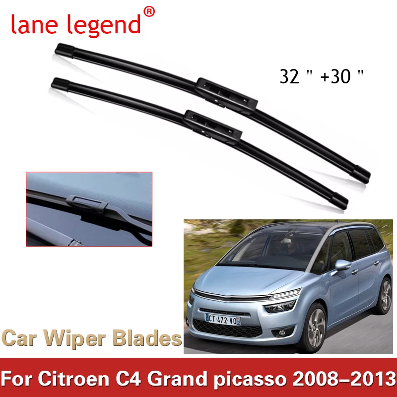 Tergicristallo Per Auto Per Citroen C4 Grand Picasso 32 "+ 30" 2008-2013 Lavavetri Anteriore Parabrezza Tergicristalli Accessori Per Spazzole