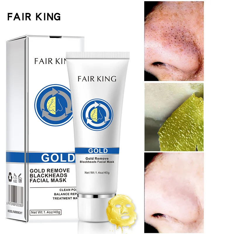 

Gold Tearing Face Mask Remove Blackhead Acne Treatment Oil Control Deep Cleansing Pores Shrink Anti-Aging Facial Mask Skin Care