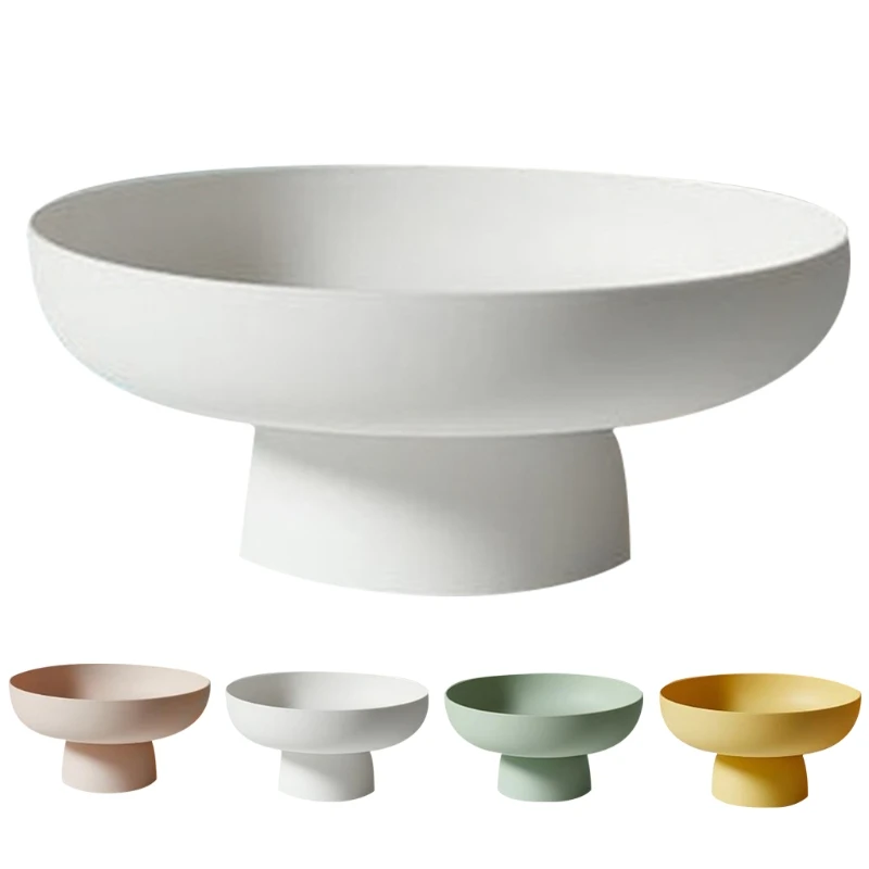 Fruit Dish fruit plate fruit bowl Round Drain Fruit Basket Modern Style Container for Kitchen Counter Table Centerpiece