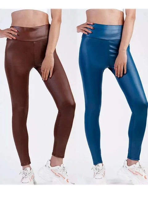 CUHAKCI PU Faux Leather Leggings 2022 Hot Sexy Leggins Women Red Black Blue  Coffee Slim Pencil Pants S M L XL XXL - AliExpress