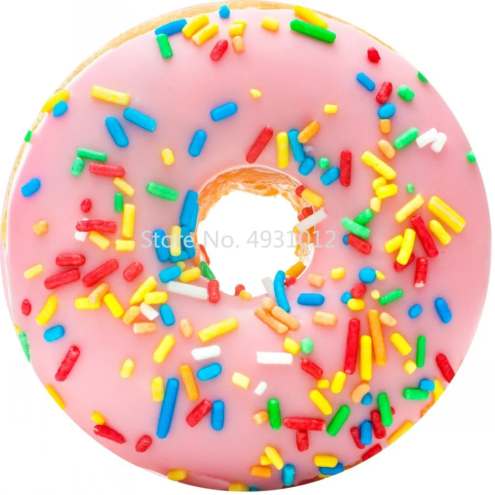 

Delicious Pink Donuts Baby Blanket Swaddling 3D Printing Beautiful Food Accompanied Soft Flannel Easy Storage Gift