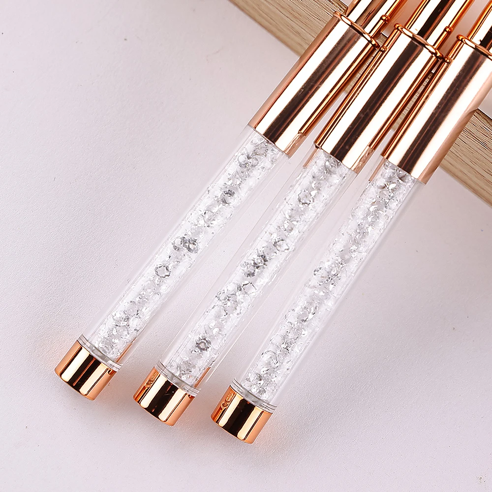 Nail Art Polvere liquida acrilica Intaglio Gel UV Estensione Costruttore Pittura Pennello Linee Liner Penna da disegno Strumento per manicure Born Pretty - immagine 3