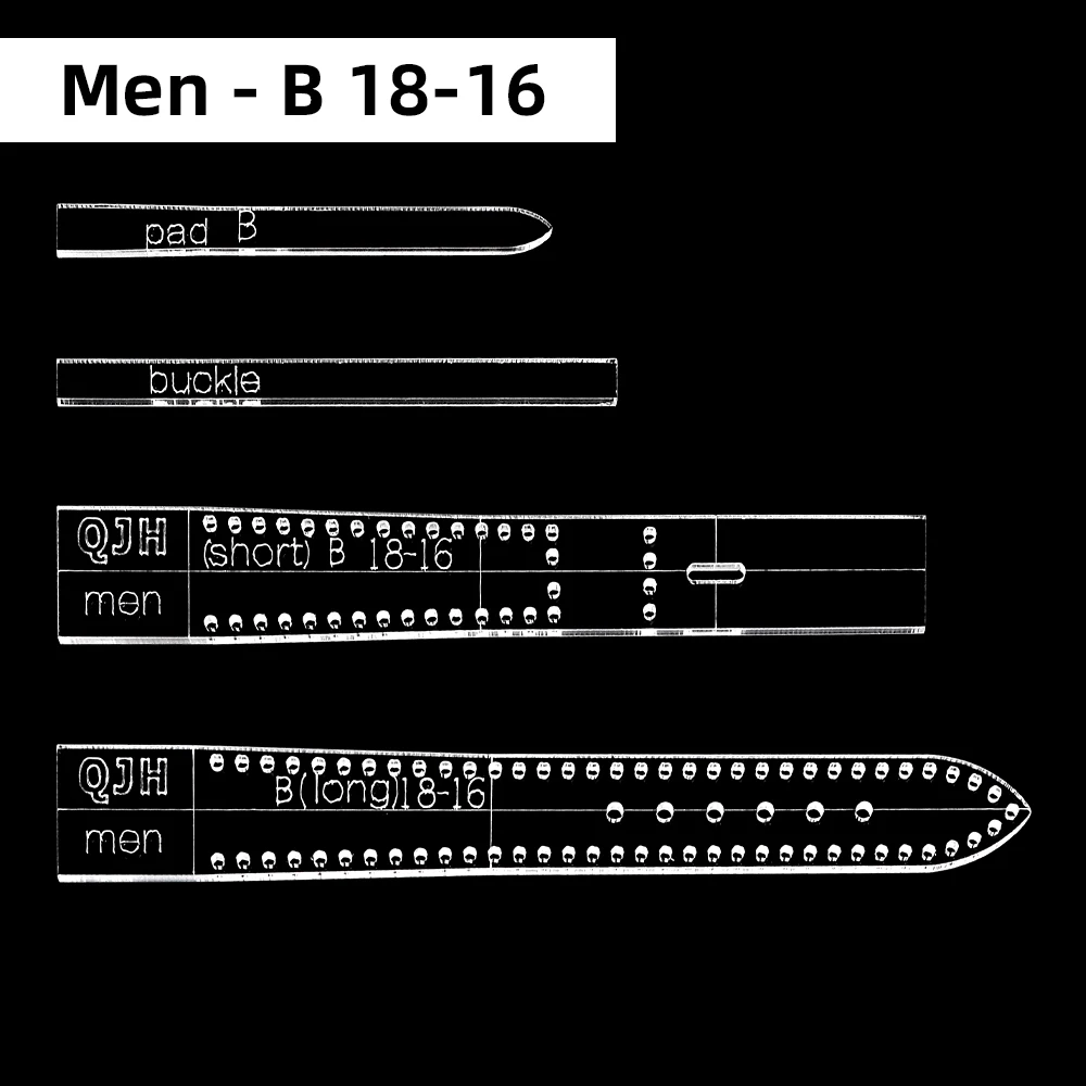 Transparent Acrylic Watch Strap Template - Leather Craft Tool