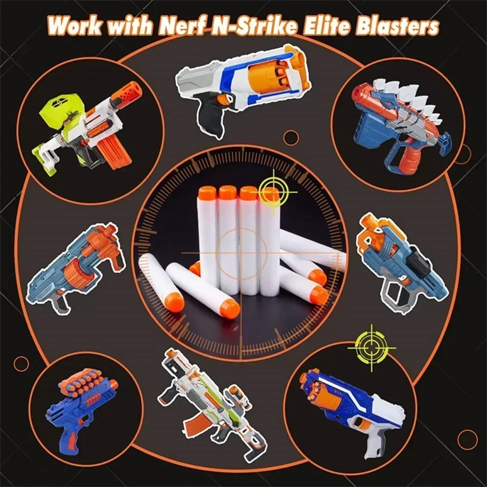 1000pcs Refill Darts For N Strike 2.0 Series Glow At The Dark Bullets Pack – Compatible With All Elite Blasters White_voghion.com