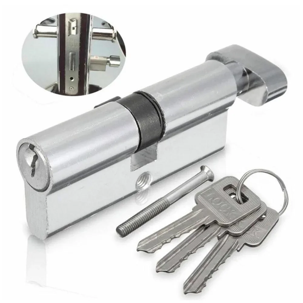 Accessories Lock Cylinder Thumb Turn Against Theft Anti Pick Cylinder Euro Multi-way Lock With Screw Brand New