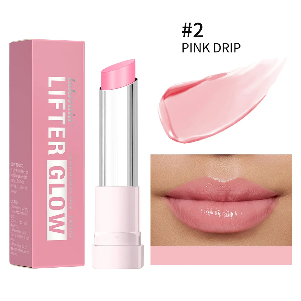 Glossy Hydrating Lip Balm - 24HR Long-Lasting Moisturizing Treatment with Plumping Effect in 10 Shades