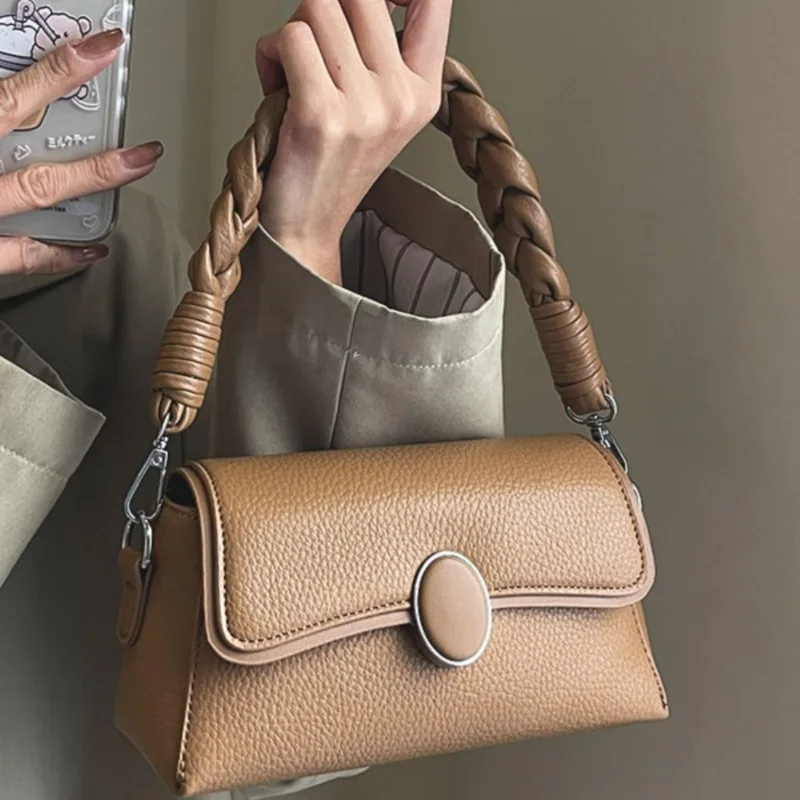 

Vintage Fashion Exquisite Women Underarm Bags Simple High End Commuter All-match Popular Brand Shoulder Pack Leisure Bag