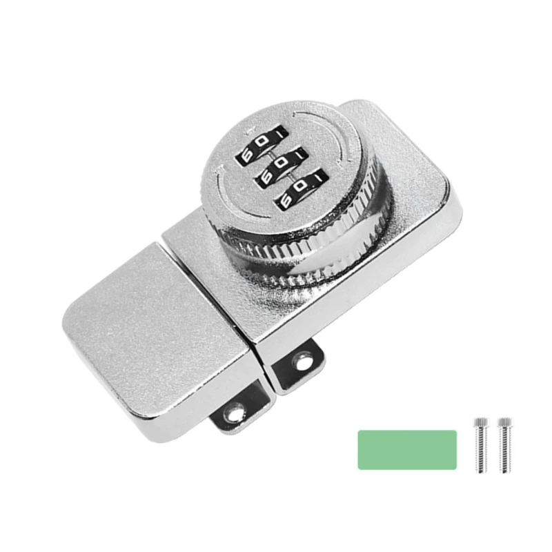 Keyless Privacy Password Lock Rotary Latches 3Digit Combination Cabinet Lock
