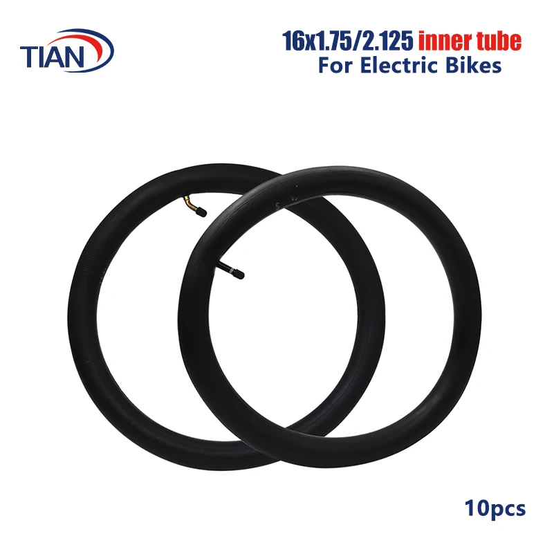 

16inch 16x1.75/2.125 inner tube with angled valve stem or straight valve for gas electric scooter and electric bike