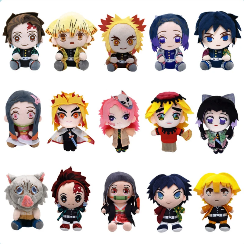 Demon Slayer 22Cm Cute Kawaii New Plush Doll Action Figure Kamado Nezuko Series Ornaments Collection Display Regali Giocattolo