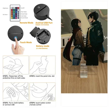 Attack on Titan 3D LED Night Light 3