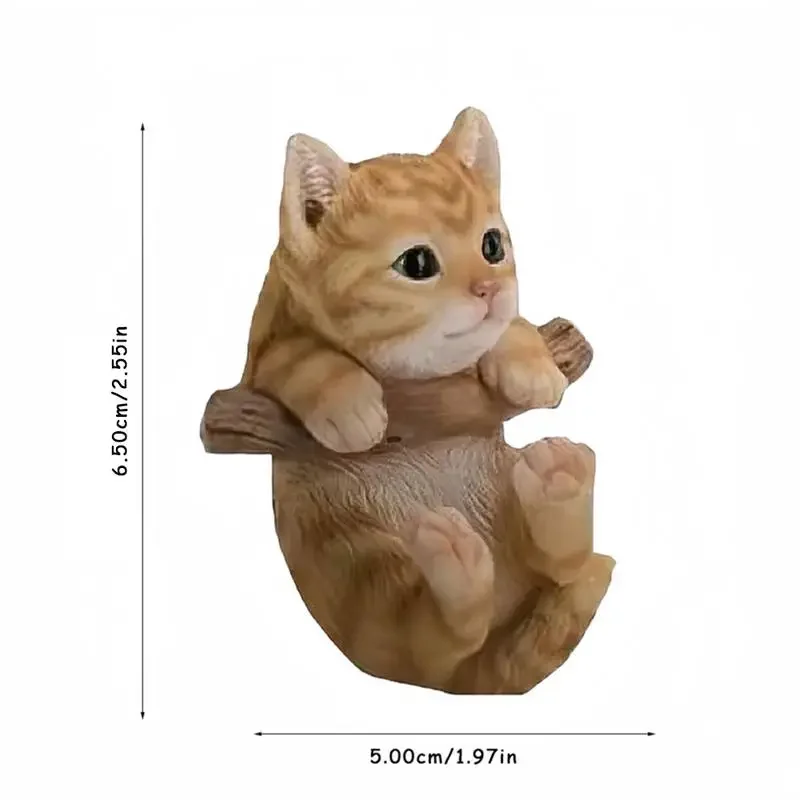 Cute Kitten Puppy Acrylic Mirror Pendant Car Decor Auto Interior Accessories Adorable Animal Theme