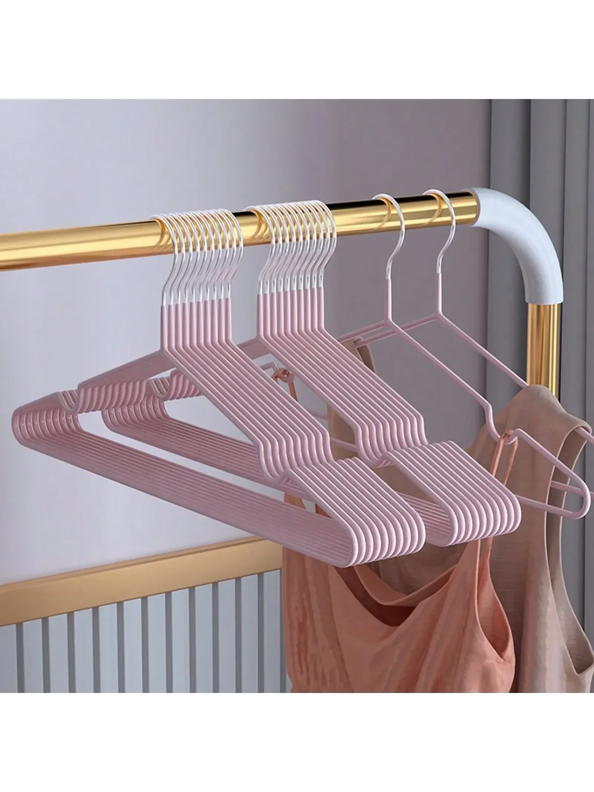 Non marking Clothes Hangers Metal Thick Storage Bedrooms Wardrobes