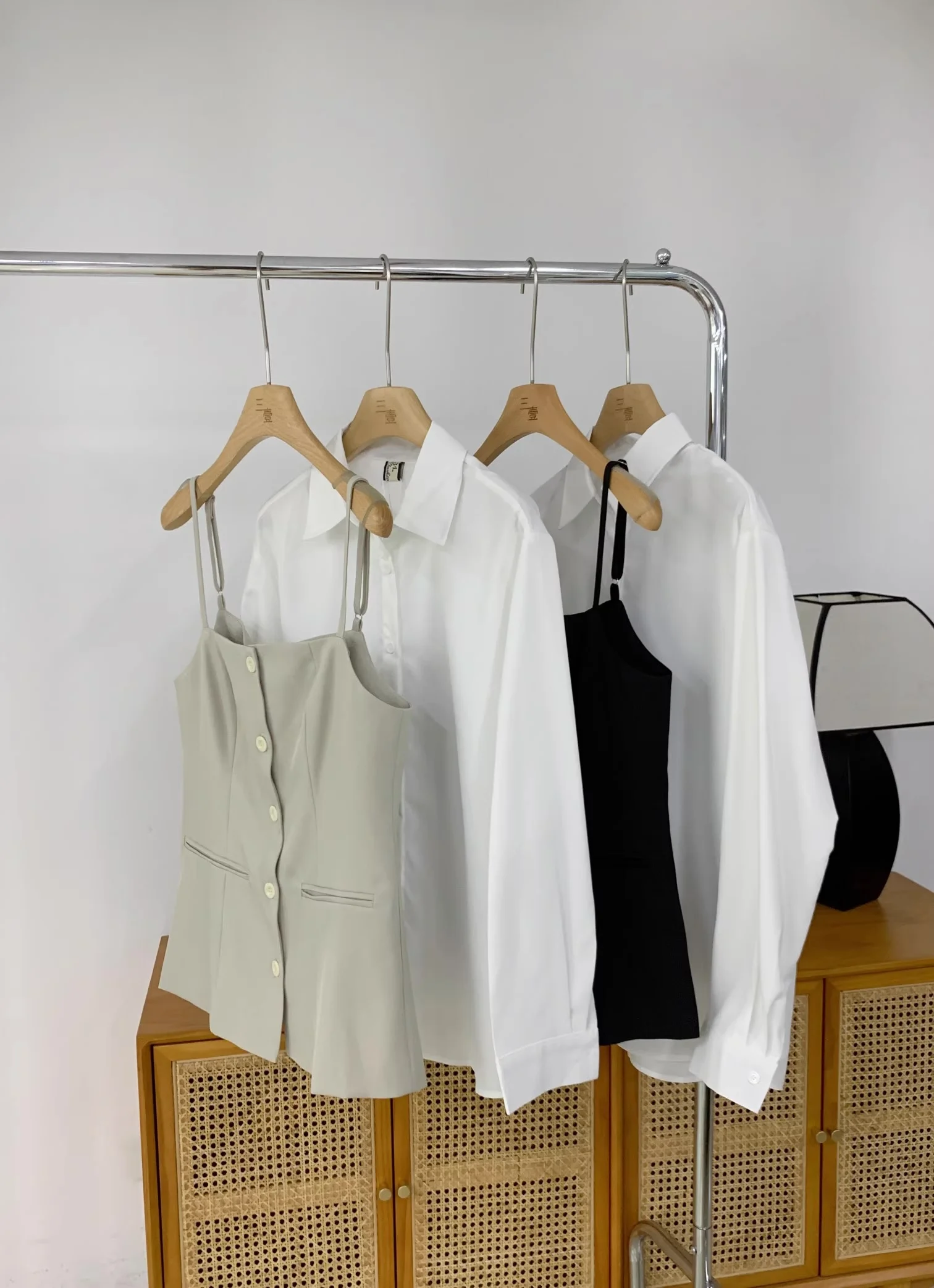 Single black camisole