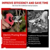 30mm 4Gears Brushless Electric Pruning Shears Cordless Rechargeable Fruit Tree Bonsai Pruning for Makita 18V Battery 5