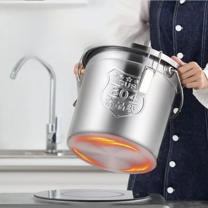 Thiened 304 Stainl Steel Sed Food very Buet with Bule Takeaway Rice Buet Soup Buet Oil Buet Sed Buet