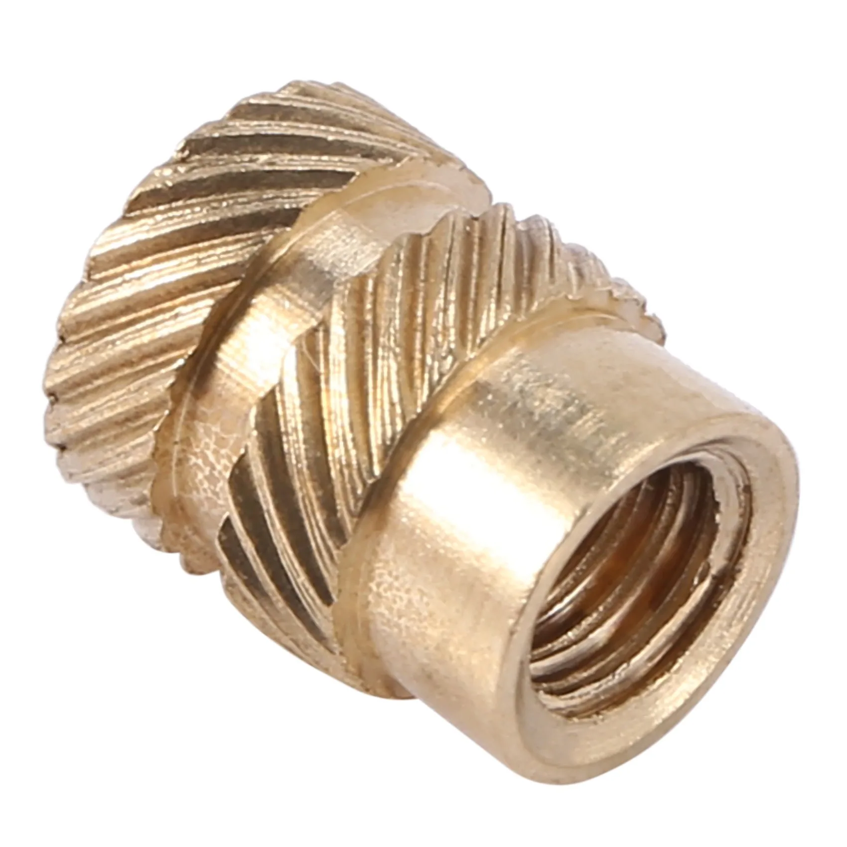 100Pcs M3 Thread Knurled Brass Threaded Heat Set Heat Resistant Insert Embedment Nut for 3D Printer