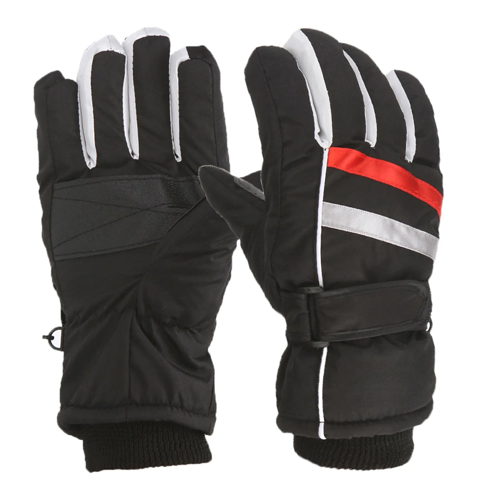 Winter Kids Ski Gloves Outdoor Sports Gloves Boys Girls Snow Skating Snowboarding Windproof Warm Ski For 7-12 Years Old