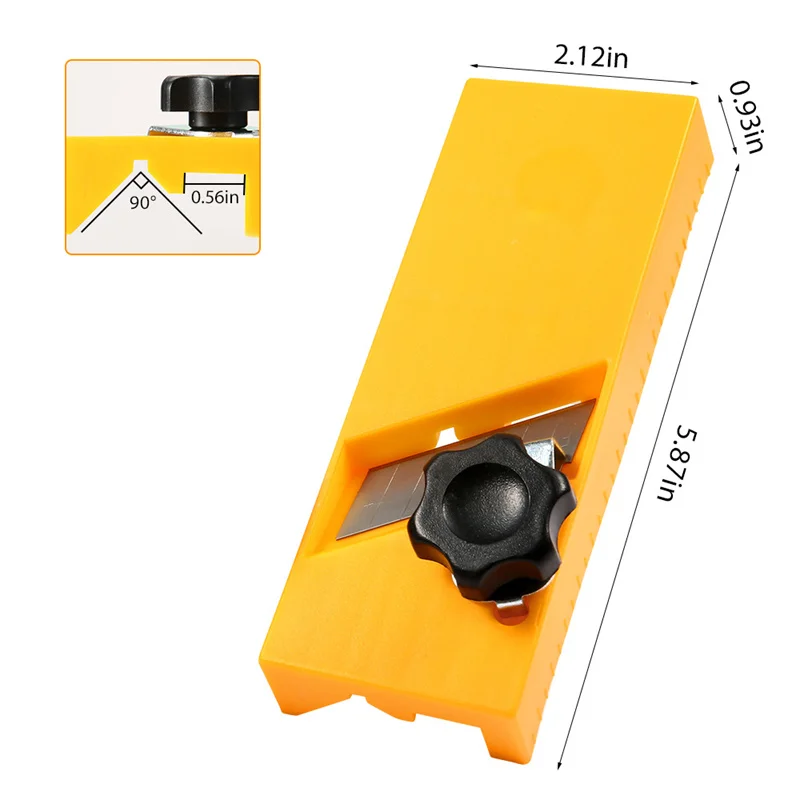 45&deg; Chamfer Trimming Cutter Woodworking Board Planer Tool Manual Wood Knife Carpenter Bottom Deburring Edge Planing Blade
