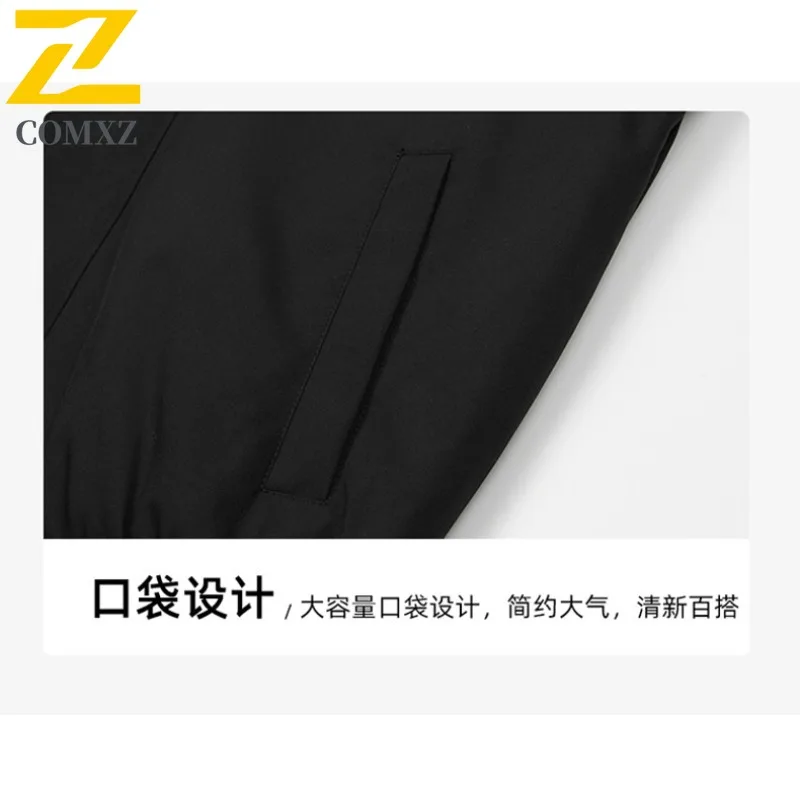 EiAO Jacket Stripe Collar  Men Women American Vintage Colorblock Coat Oversized Streetwear Windproof Waterproof  Outdoor 2025