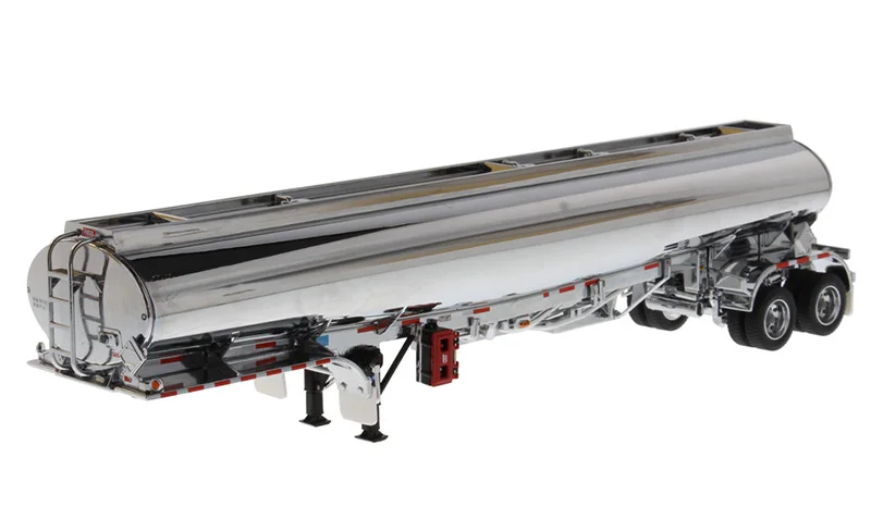 Nuovo Dm 1/50 Scala Heil Fd 9300 Dt-C4 Rimorchio Cisterna Per Petrolio In Chrome - Trailer Solo 91034 Da Diecast Masters Per La Raccolta