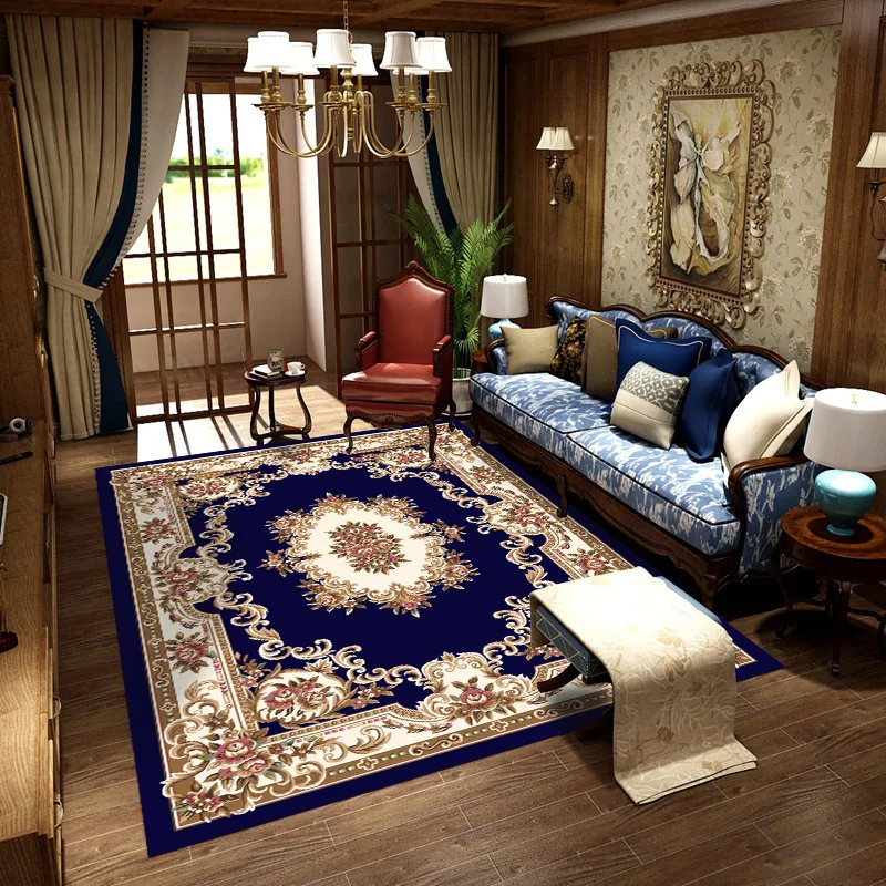 Light Luxury European style Printing Living Room Carpet Velvet Luxury