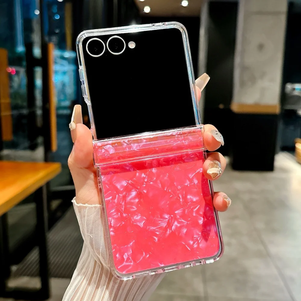 Luxury Aurora Laser Shell Pattern Shockproof Case